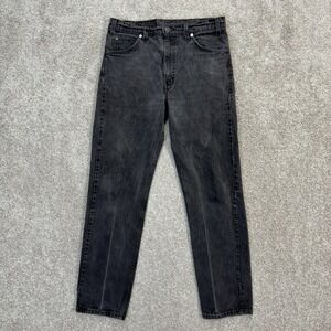 Levis 505 Jeans Mens 33x32 Black Orange Tab Vintage 90s Regular Straight Leg